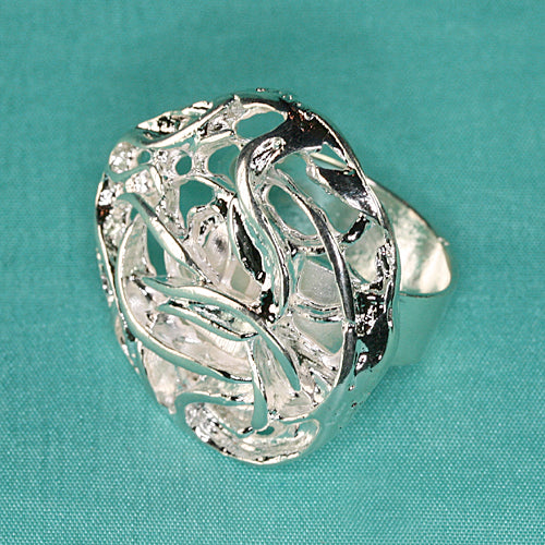 Zamak Ring versilbert