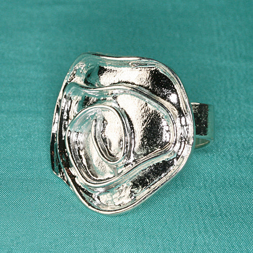 Zamak Ring versilbert