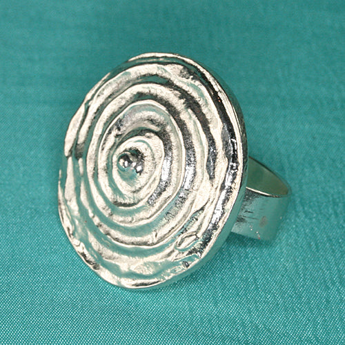 Zamak Ring versilbert
