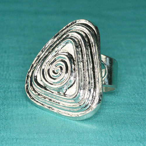 Zamak Ring versilbert