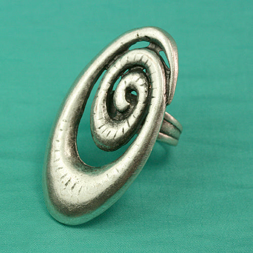 Zamak Ring versilbert
