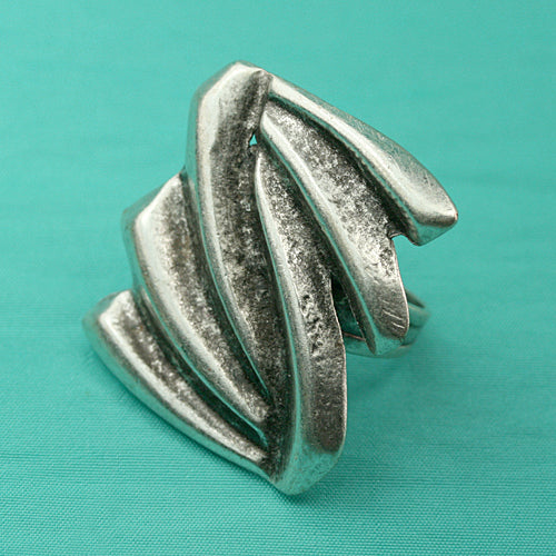 Zamak Ring versilbert