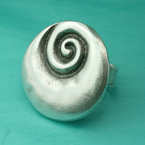 Zamak Ring versilbert