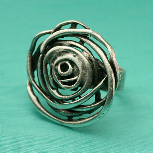 Zamak Ring versilbert