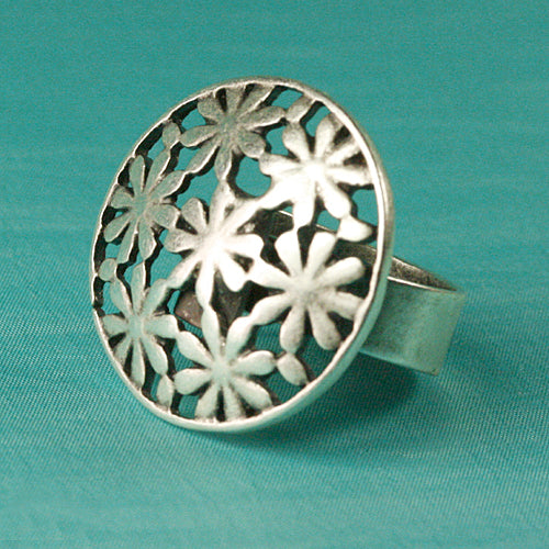 Zamak Ring versilbert