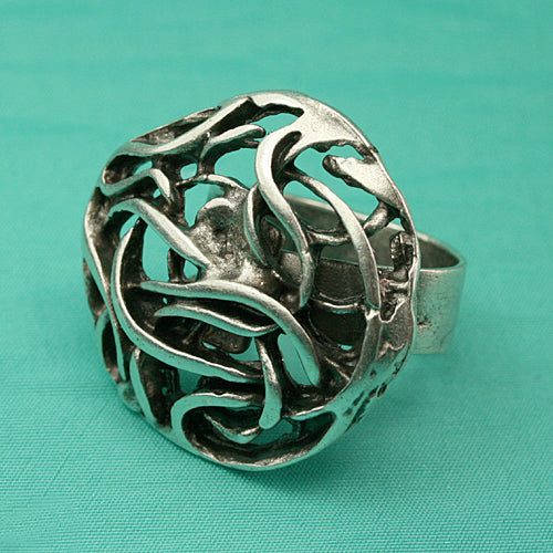 Zamak Ring versilbert