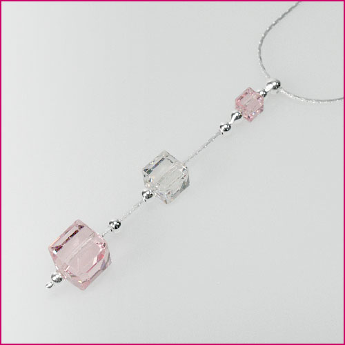 925 Silber Halskette mit Swarovski