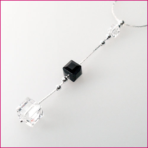 925 Silber Halskette mit Swarovski