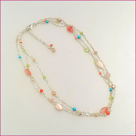 925 Silber mit Perlmutt
