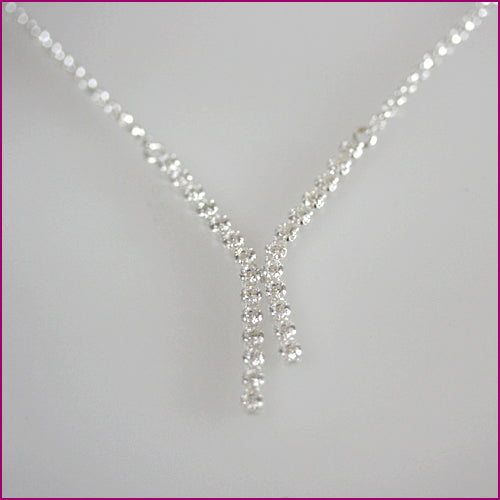 925 Silber Collierkette mit Zirkonia