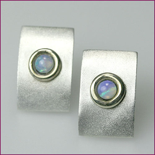 926 Silber Ohrstecker mit Opal
