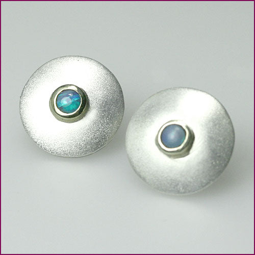 925 Silber Ohrstecker mit Opal
