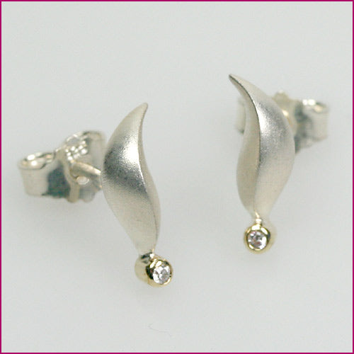 925 Silber Ohrstecker mit Zirkonia