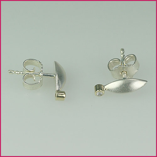925 Silber Ohrstecker mit Zirkonia