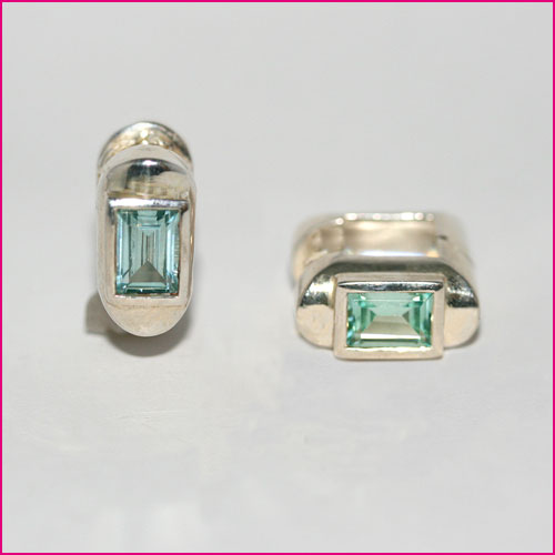 925 Silber Kreolen mit Zirkonia