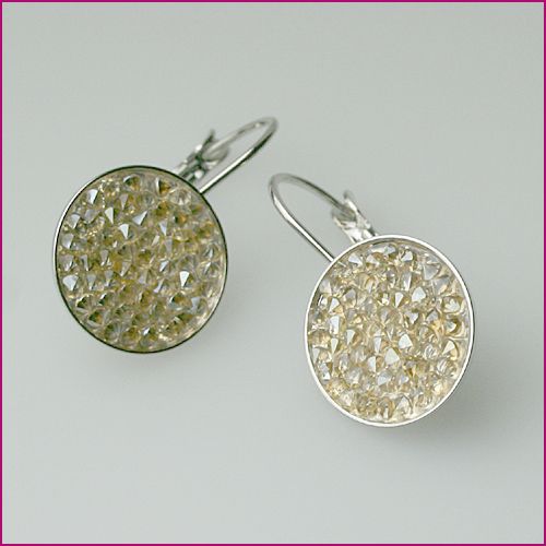 Edelstahl Ohrhänger mit Swarovski