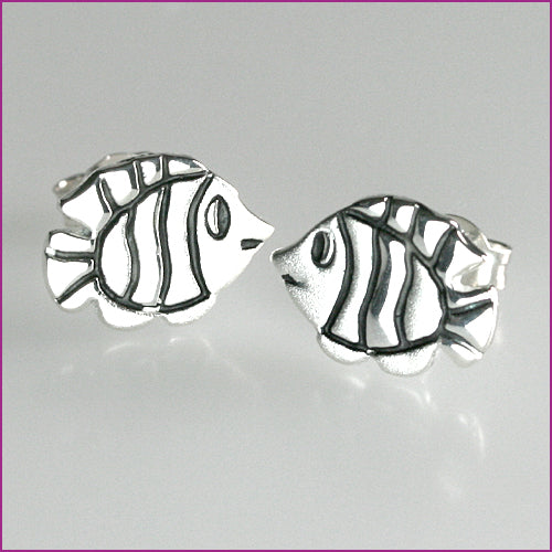925 Silber Ohrstecker Anemonenfisch