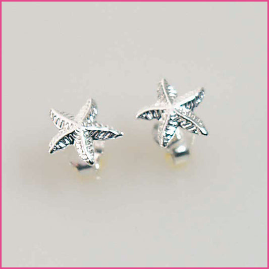 925 Silber Ohrstecker Seestern