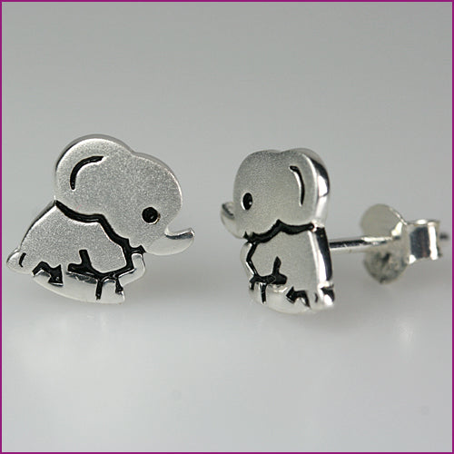 925 Silber Ohrstecker Elefant