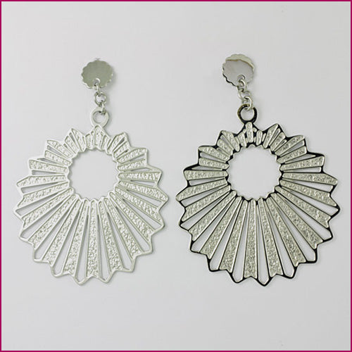 Edelstahl Ohrstecker Sonnenkranz