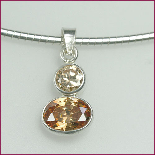 925 Silber Anhänger mit Zirkonia