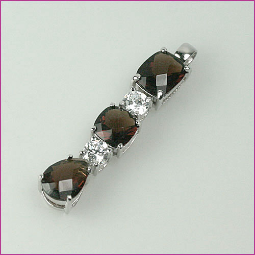 925 Silber Anhänger mit Weißem Zirkonia