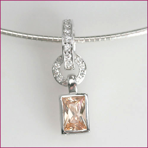 925 Silber Anhänger mit Zirkonia