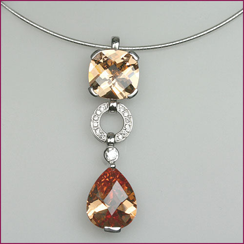 925 Silber Anhänger mit Zirkonia