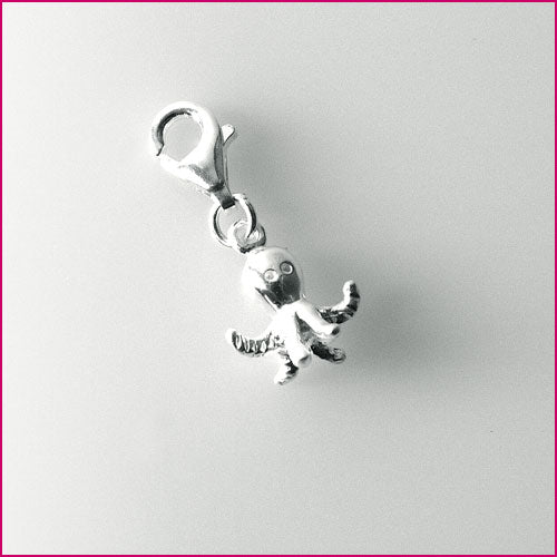 925 Silber Anhänger mit Tintenfischmotiv
