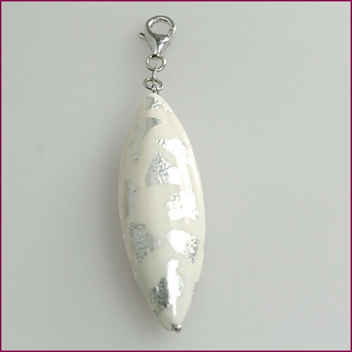925 Silber Anhänger "Moonpetal Pearl"