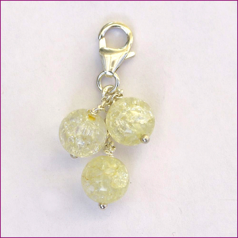 Charm Anhänger mit Murano-Glaskugeln
