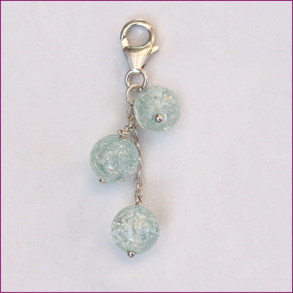 Charm Anhänger mit Murano-Glaskugeln