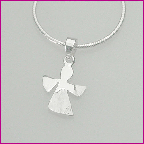 925 Silber Anhänger mit Kreuzengel-Motiv