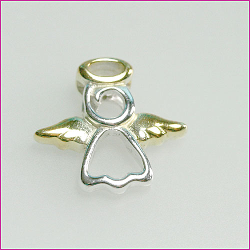 Vergoldeter 925 Silber Anhänger mit Engelchen-Motiv