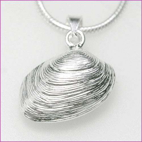 925 Silber Anhänger mit Miesmuschel-Motiv