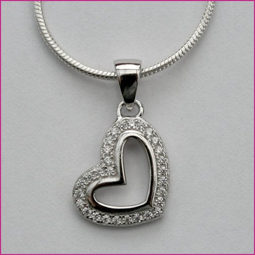 925 Silber Anhänger mit Zirkonia
