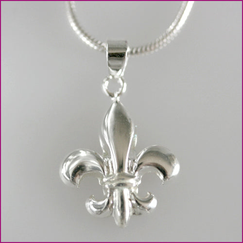 925 Silber Anhänger mit heraldischer Lilie