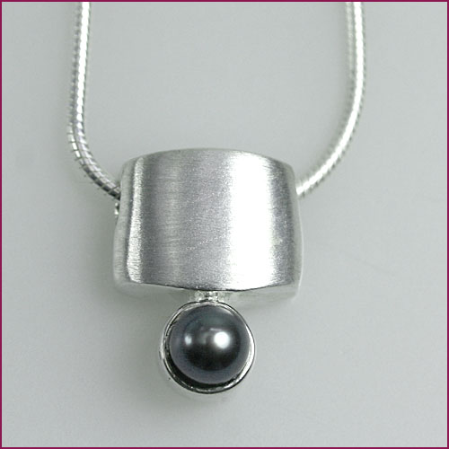 925 Silber Anhänger mit Süsswasser-Perle