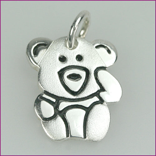 925 Silber Anhänger mit Bärchenmotiv