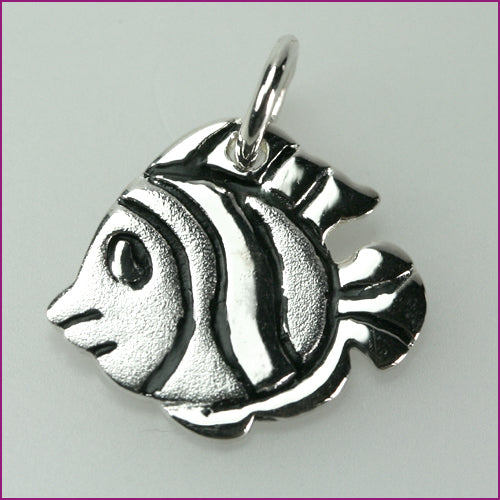 925 Silber Anhänger mit Anemonenfisch-Motiv