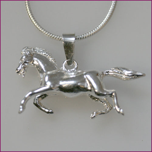 925 Silber Anhänger mit Pferdemotiv