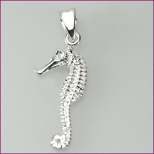925 Silber Anhänger mit Seepferdchenmotiv