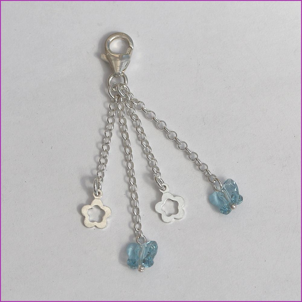 Charm Anhänger mit Schmetterling & Swarovski