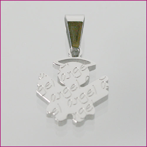 Edelstahl Anhänger mit Engelmotiv