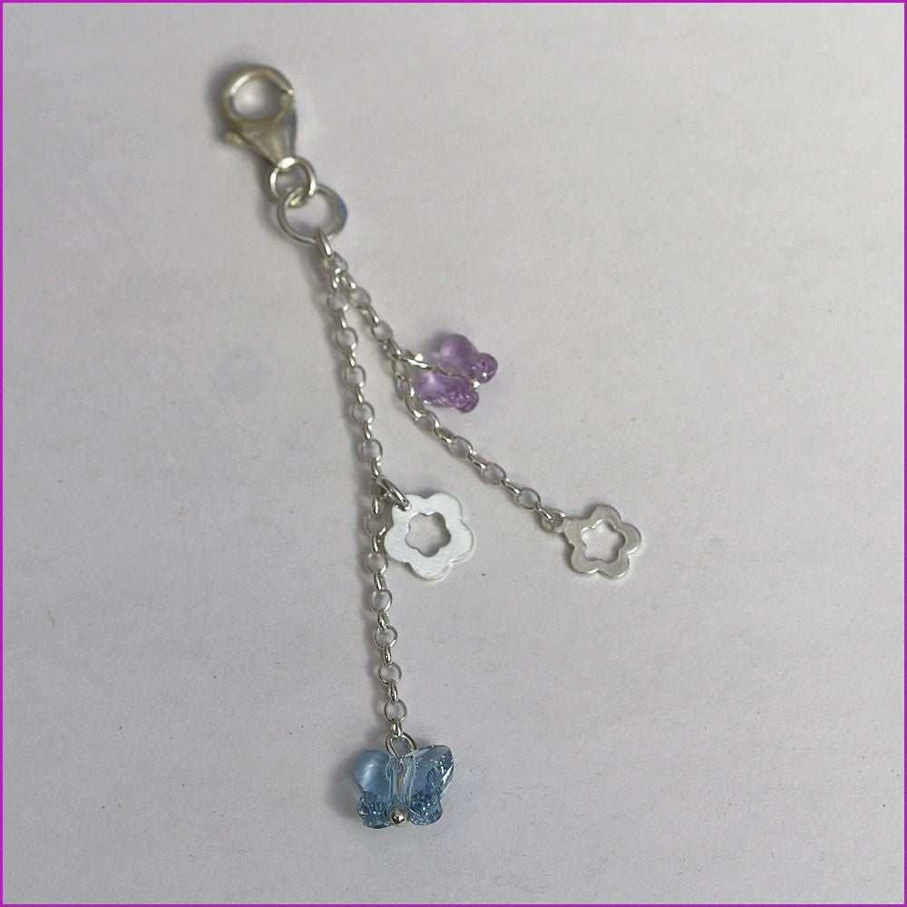 Charm Anhänger mit Schmetterling & Swarovski